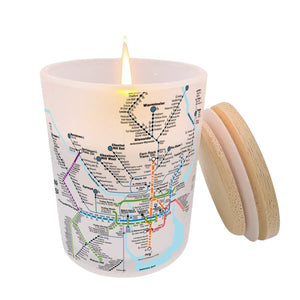 Rail Map Candle