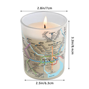 Rail Map Candle