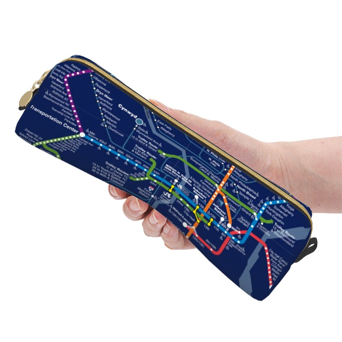 Rail Map Pencil Case