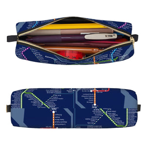 Rail Map Pencil Case