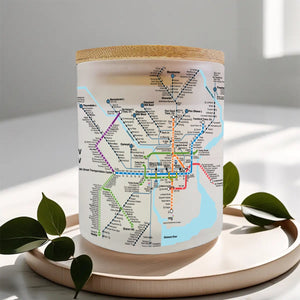 Rail Map Candle