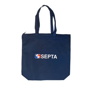 Navy Logo Tote