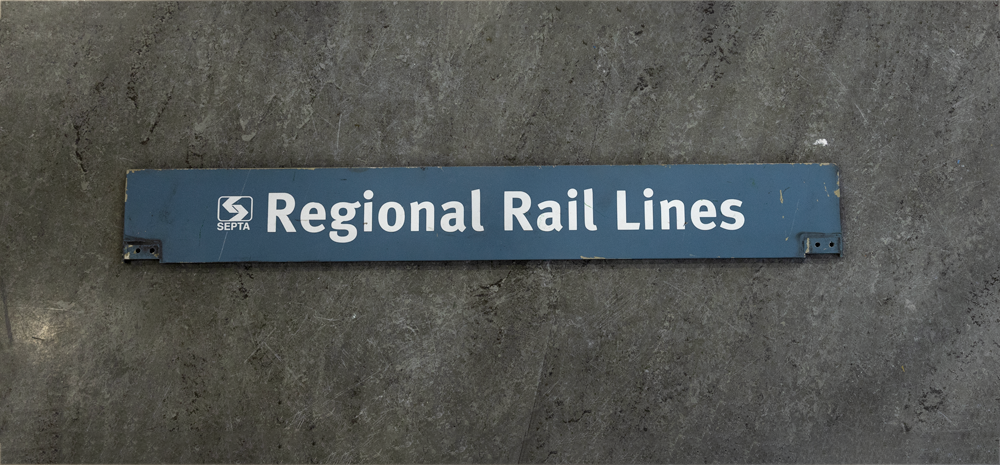 Regional Rail Lines- Metal Double Sided (Decommissioned)