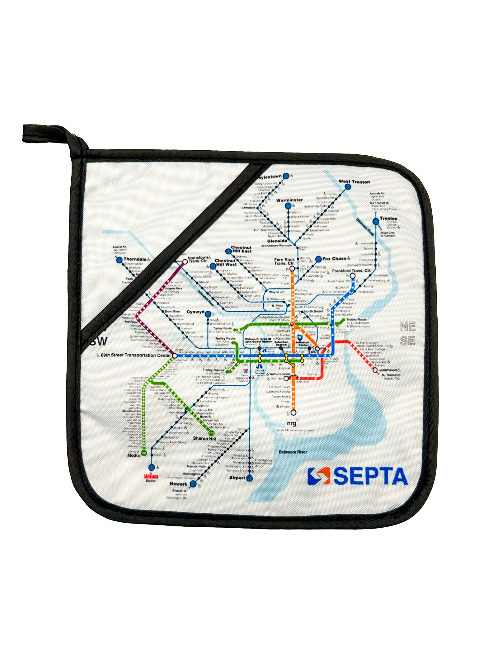 Rail Map Pot Holders
