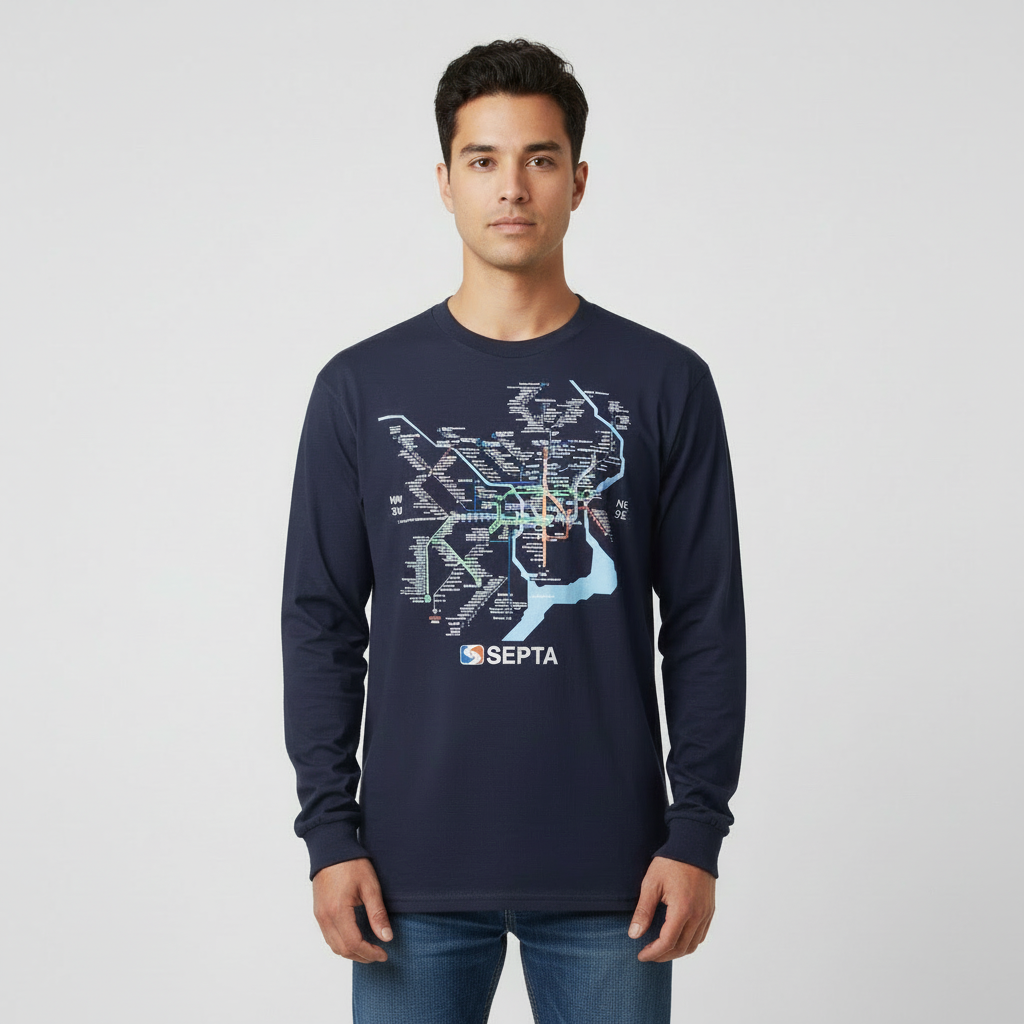 Rail Map T-Shirt (Long Sleeve)