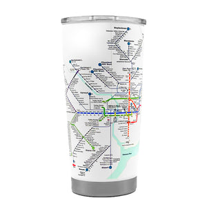 Rail Transit Map Tumbler