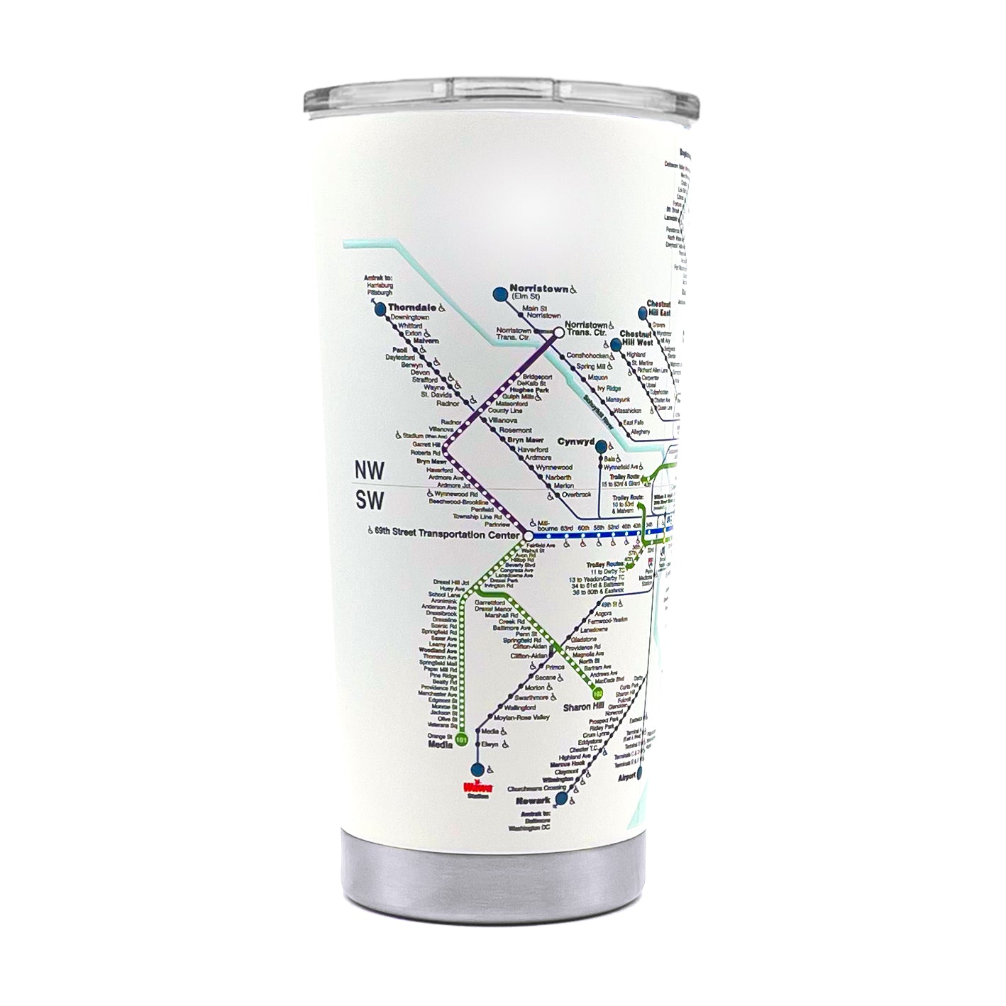 Rail Map Tumbler