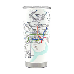 Rail Transit Map Tumbler