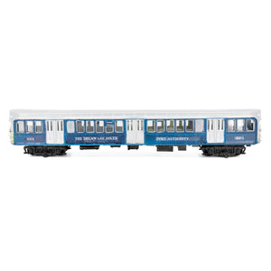 SEPTA Bridge Train Car Handcrafted Display Model Train - Blue