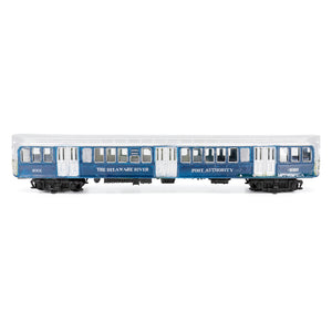 SEPTA Bridge Train Car Handcrafted Display Model Train - Blue