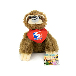 Sloth with Logo Bandana
