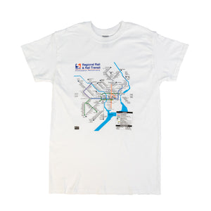 SEPTA Rail Map T-Shirt - Unisex