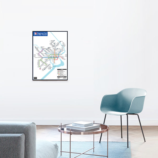 Rail Map Poster - The SEPTA Store